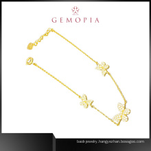 Fashion 14K 18K Bracelet with Chain for Women Bangle Jewelry